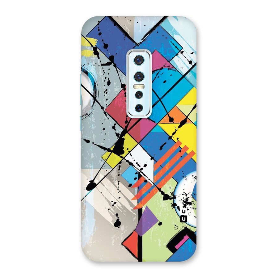 Abstract Paint Shape Back Case for Vivo V17 Pro