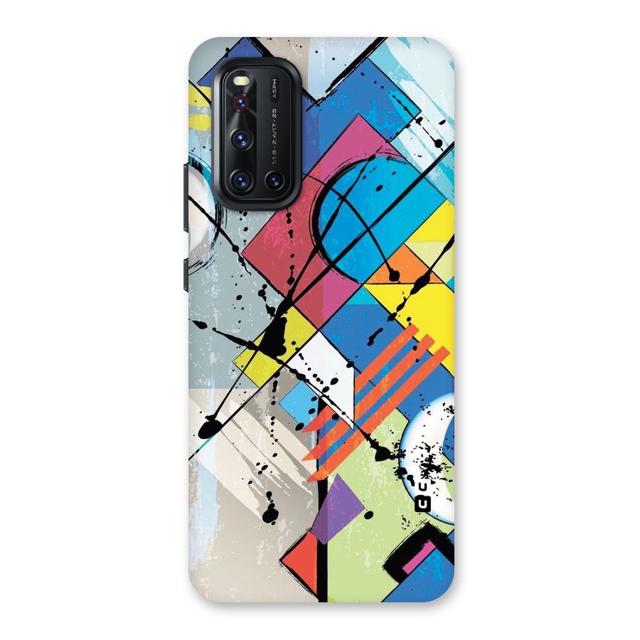 Abstract Paint Shape Back Case for Vivo V19