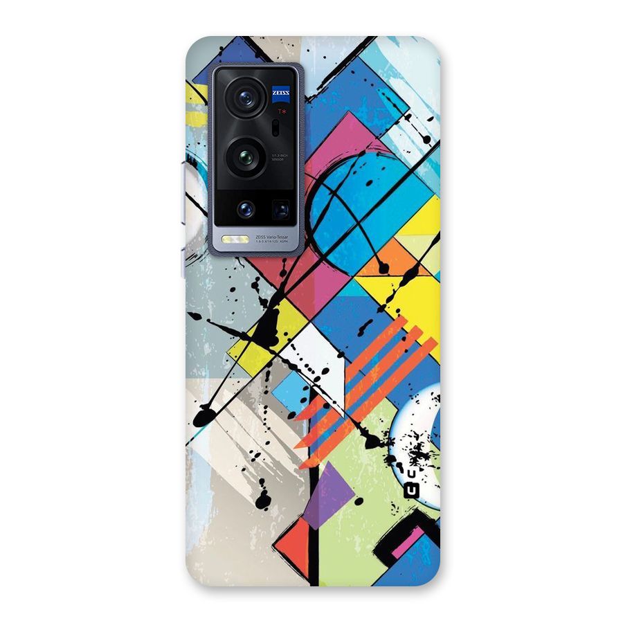 Abstract Paint Shape Back Case for Vivo X60 Pro Plus