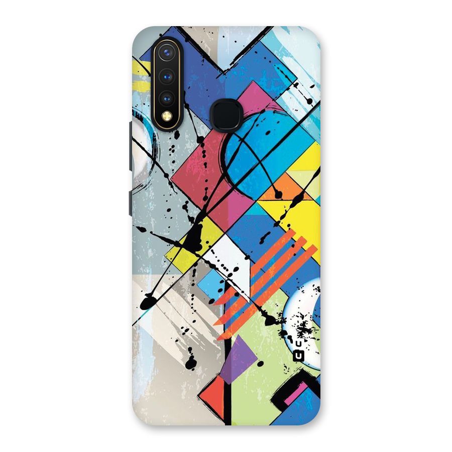 Abstract Paint Shape Back Case for Vivo Y19