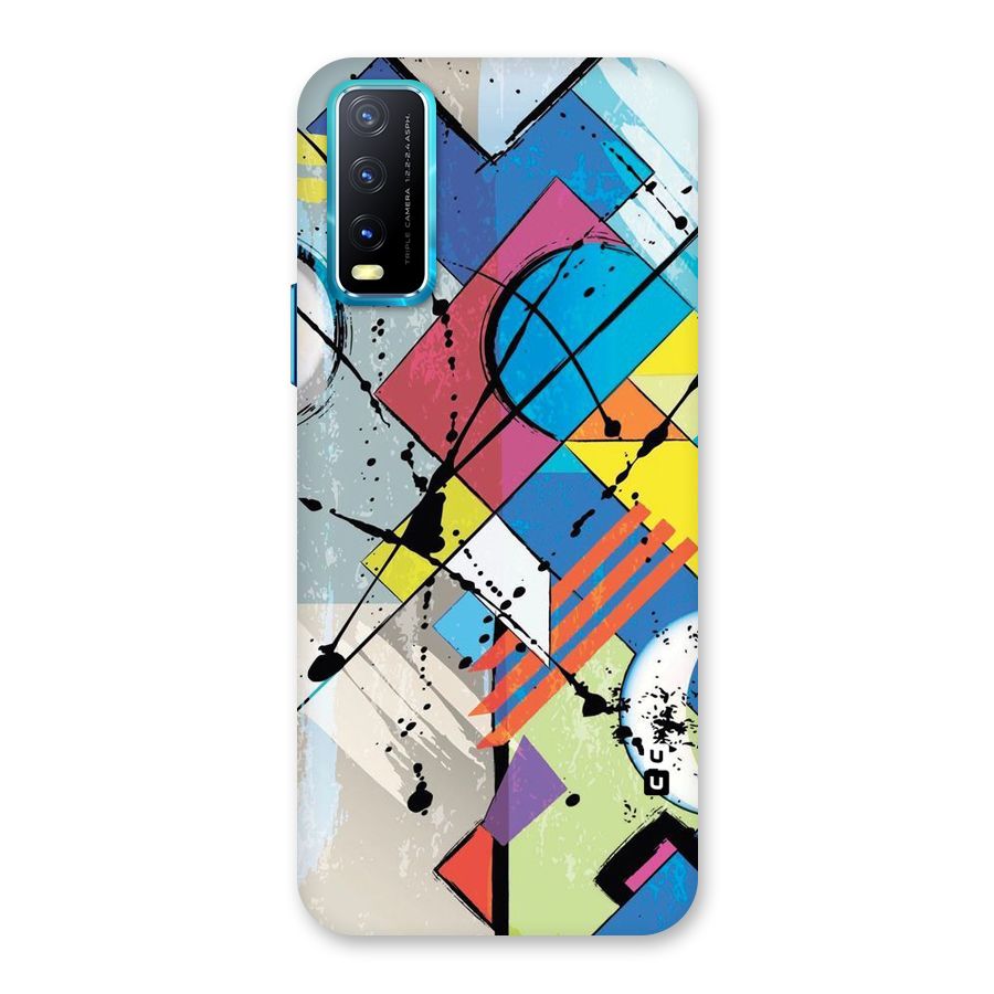 Abstract Paint Shape Back Case for Vivo Y20