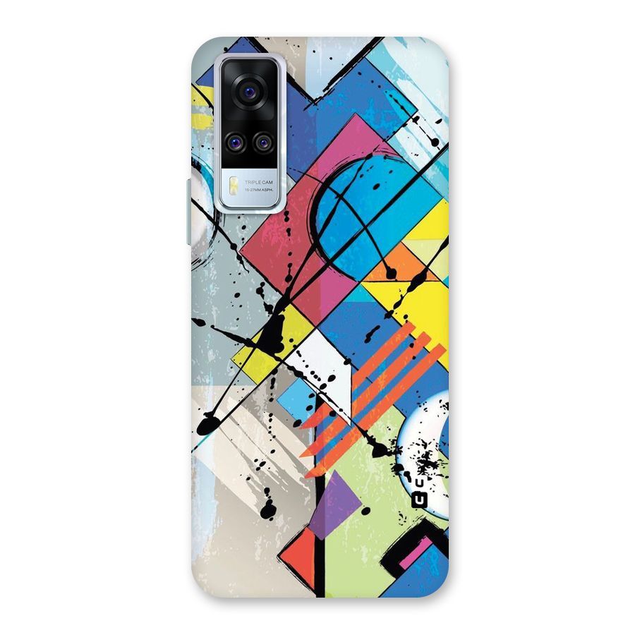 Abstract Paint Shape Back Case for Vivo Y31