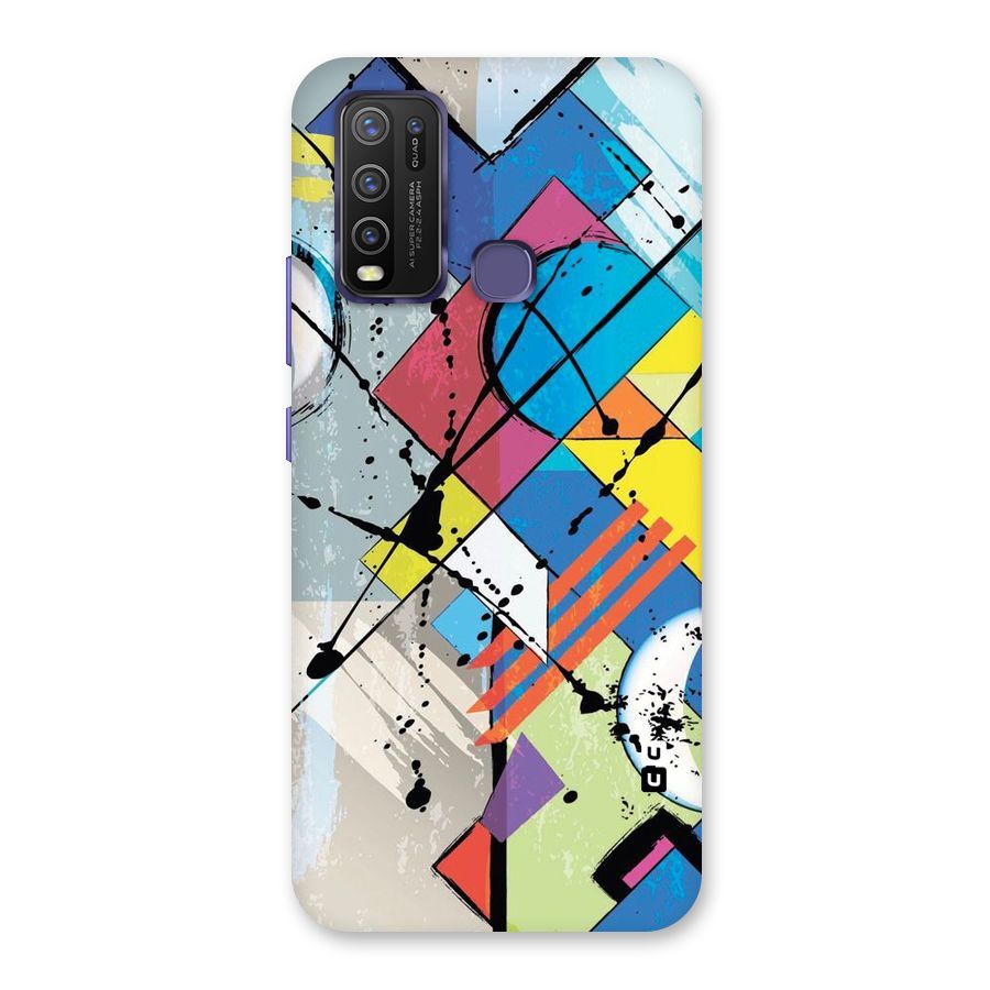 Abstract Paint Shape Back Case for Vivo Y50