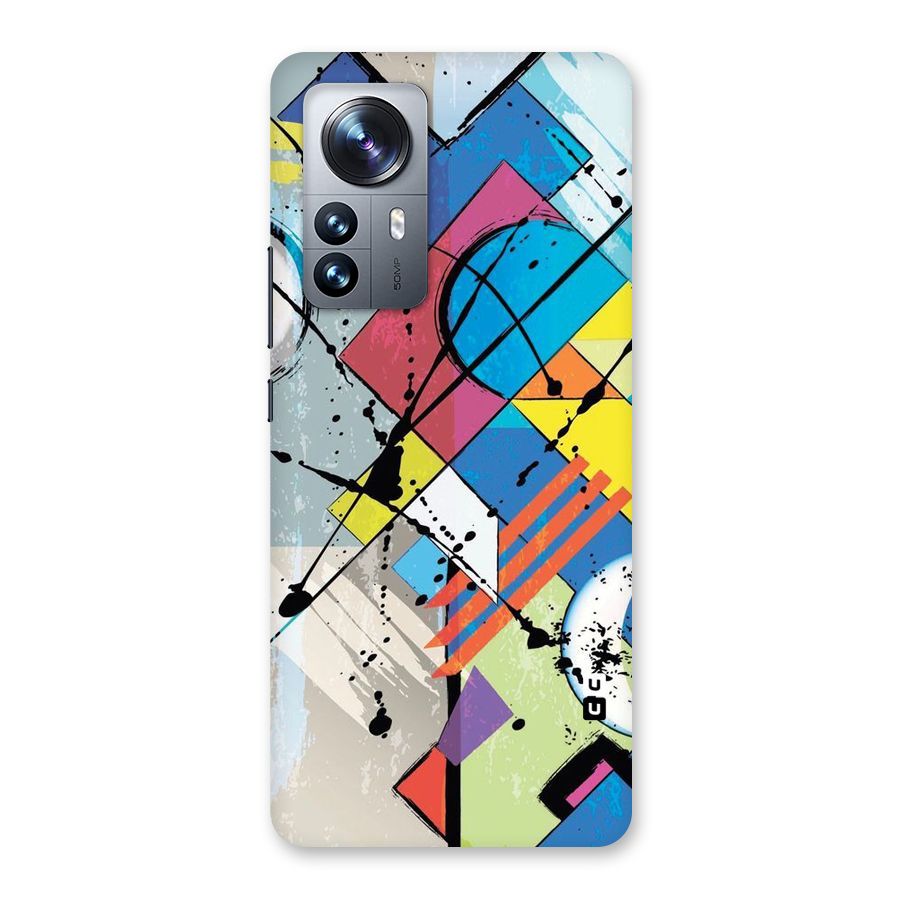 Abstract Paint Shape Back Case for Xiaomi 12 Pro