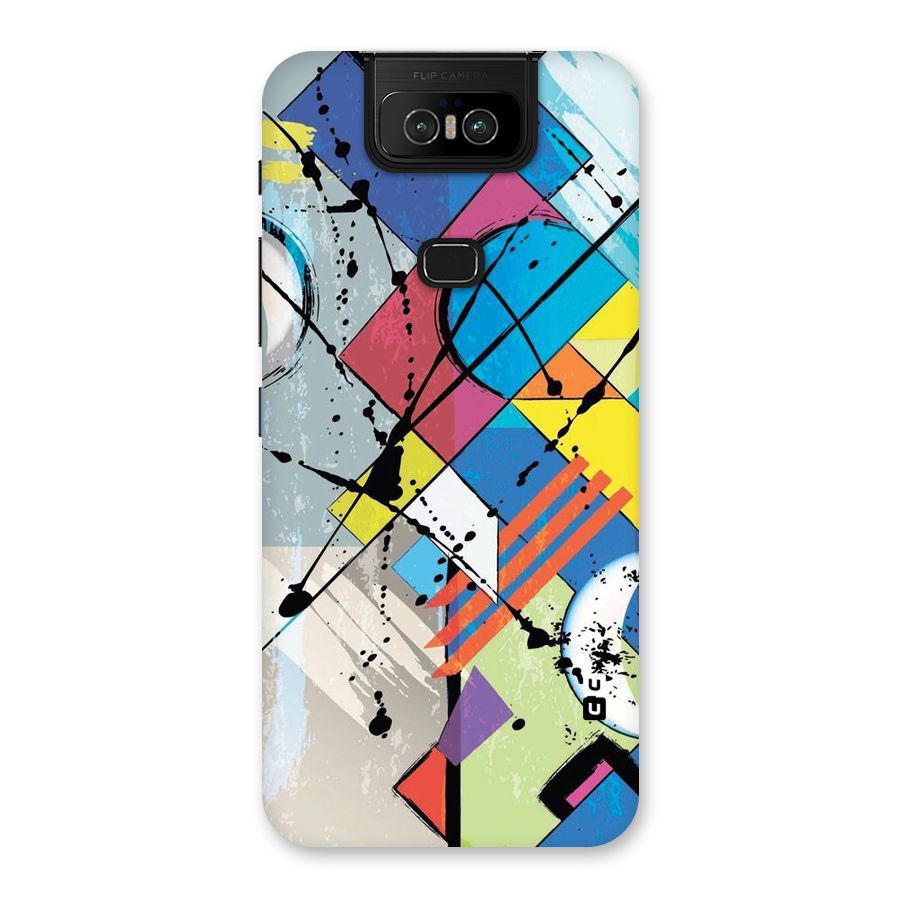 Abstract Paint Shape Back Case for Zenfone 6z