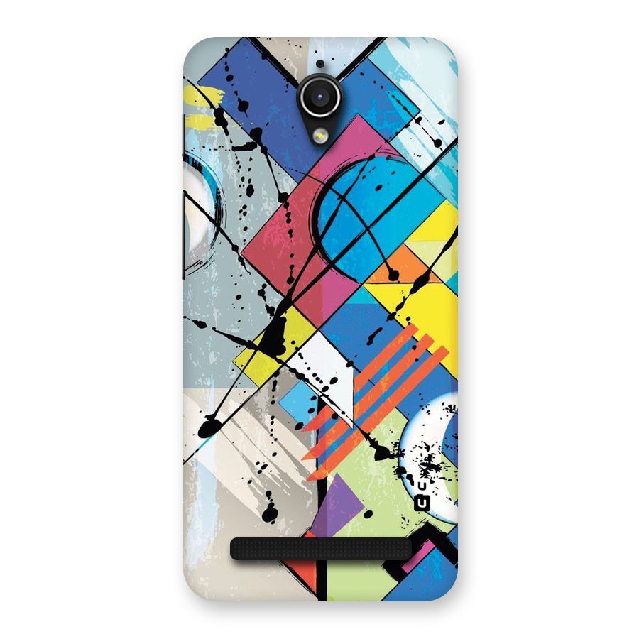 Abstract Paint Shape Back Case for Zenfone Go