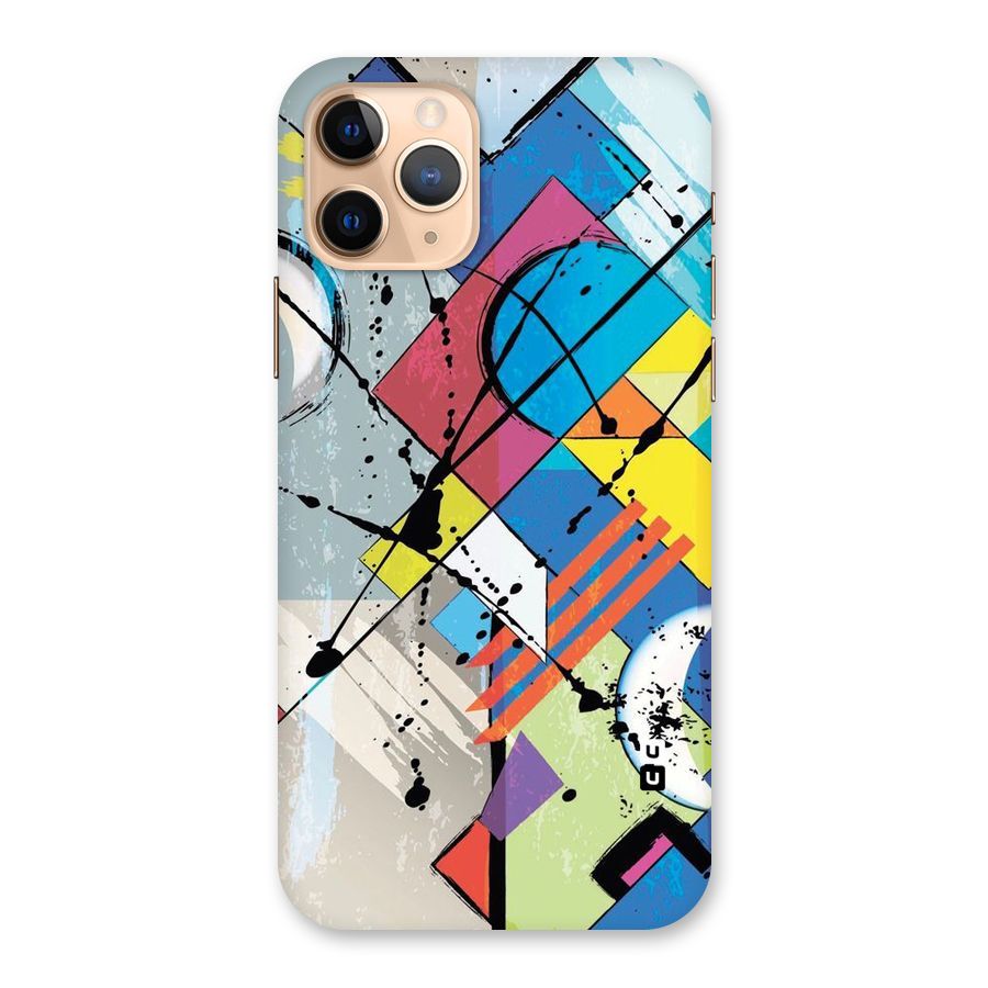 Abstract Paint Shape Back Case for iPhone 11 Pro