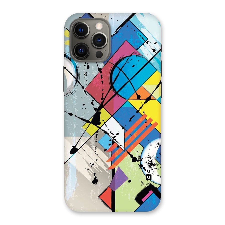 Abstract Paint Shape Back Case for iPhone 12 Pro Max