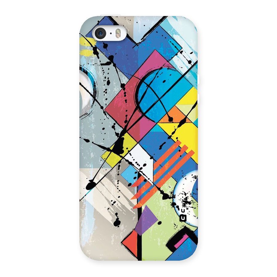 Abstract Paint Shape Back Case for iPhone 5 5S