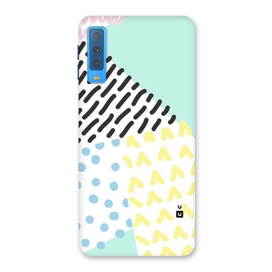 Abstract Pastel Back Case for Galaxy A7 (2018)