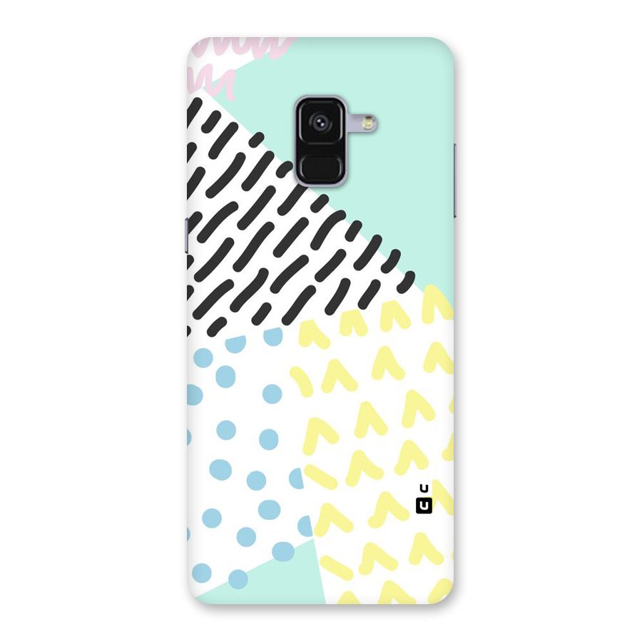Abstract Pastel Back Case for Galaxy A8 Plus