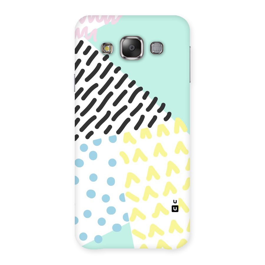 Abstract Pastel Back Case for Galaxy E7