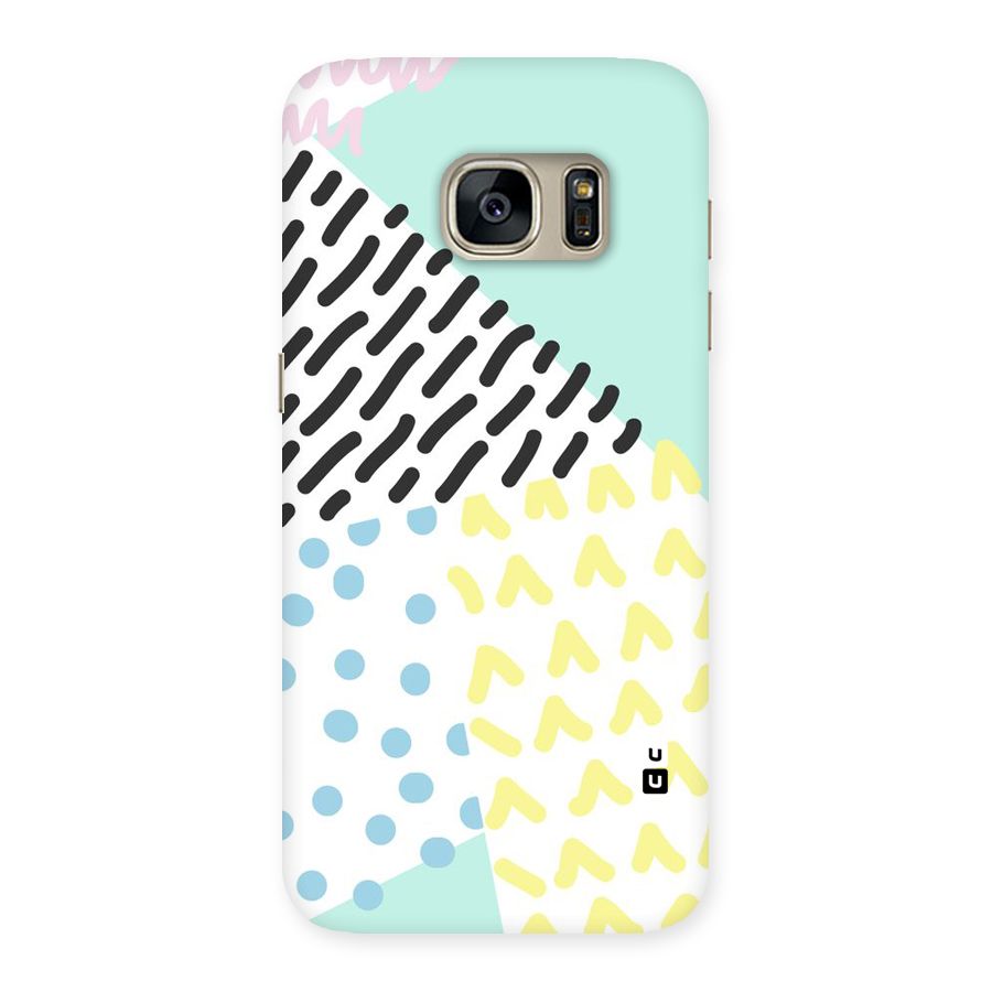 Abstract Pastel Back Case for Galaxy S7