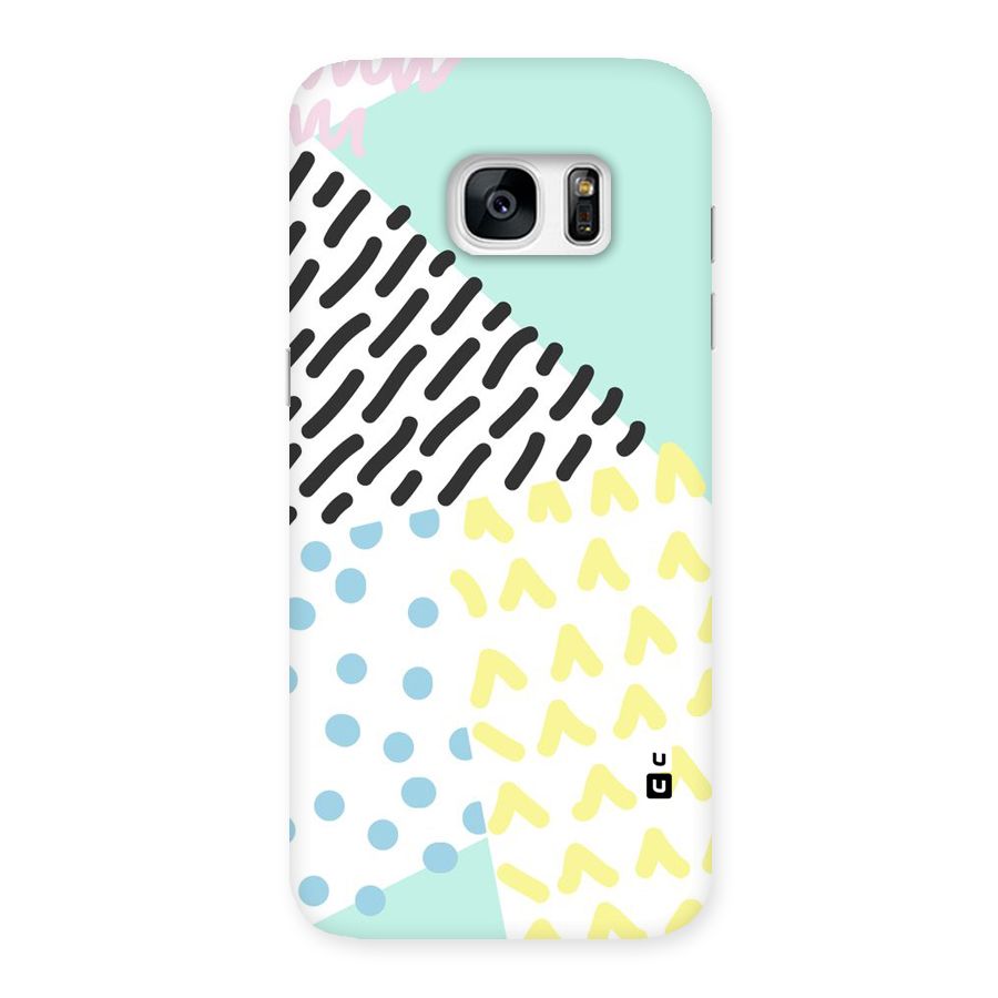 Abstract Pastel Back Case for Galaxy S7 Edge