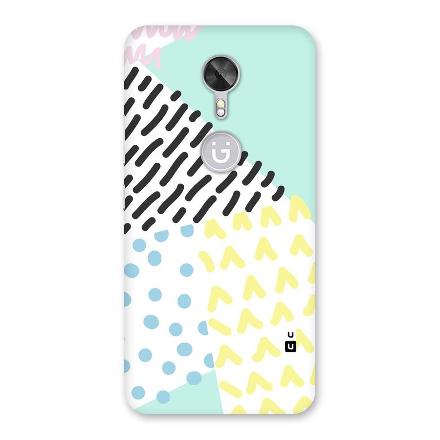 Abstract Pastel Back Case for Gionee A1