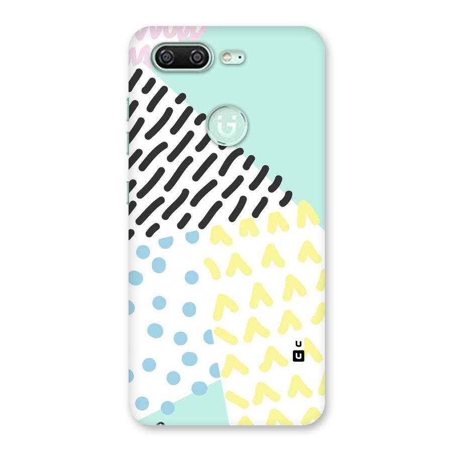 Abstract Pastel Back Case for Gionee S10