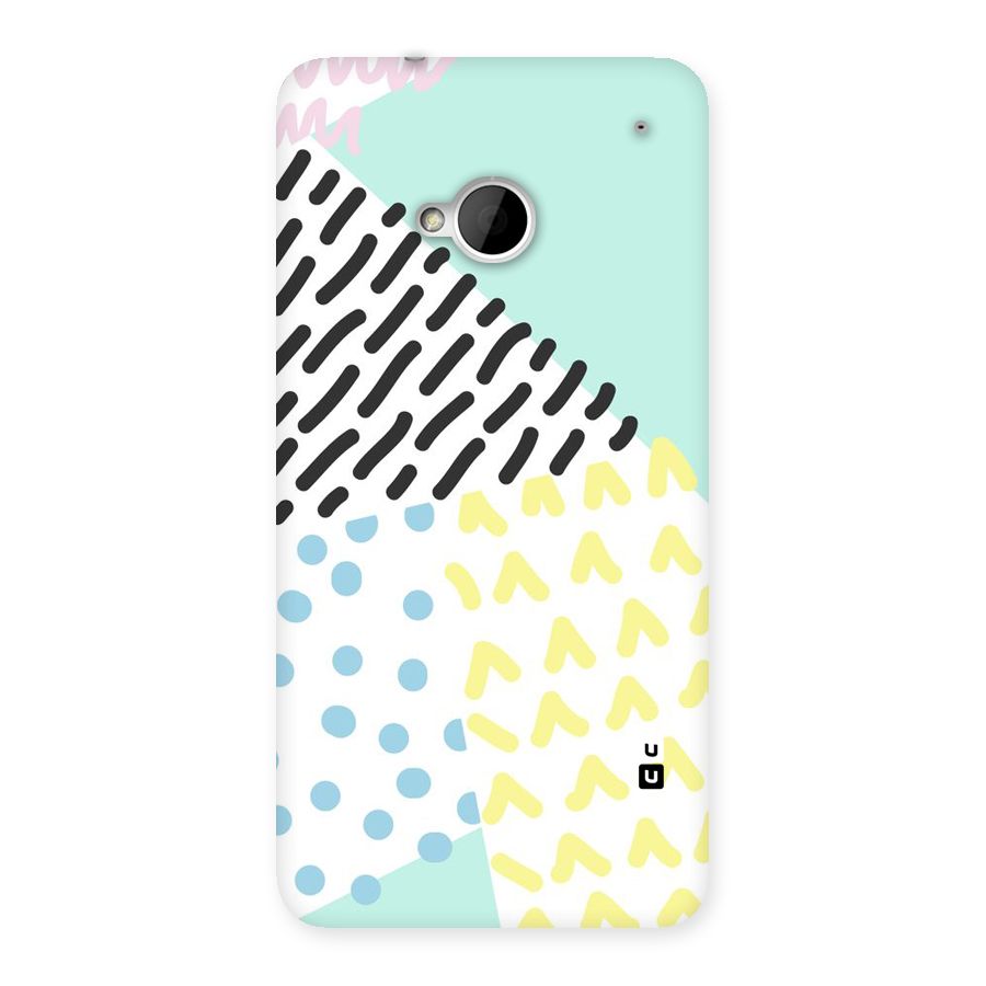Abstract Pastel Back Case for HTC One M7