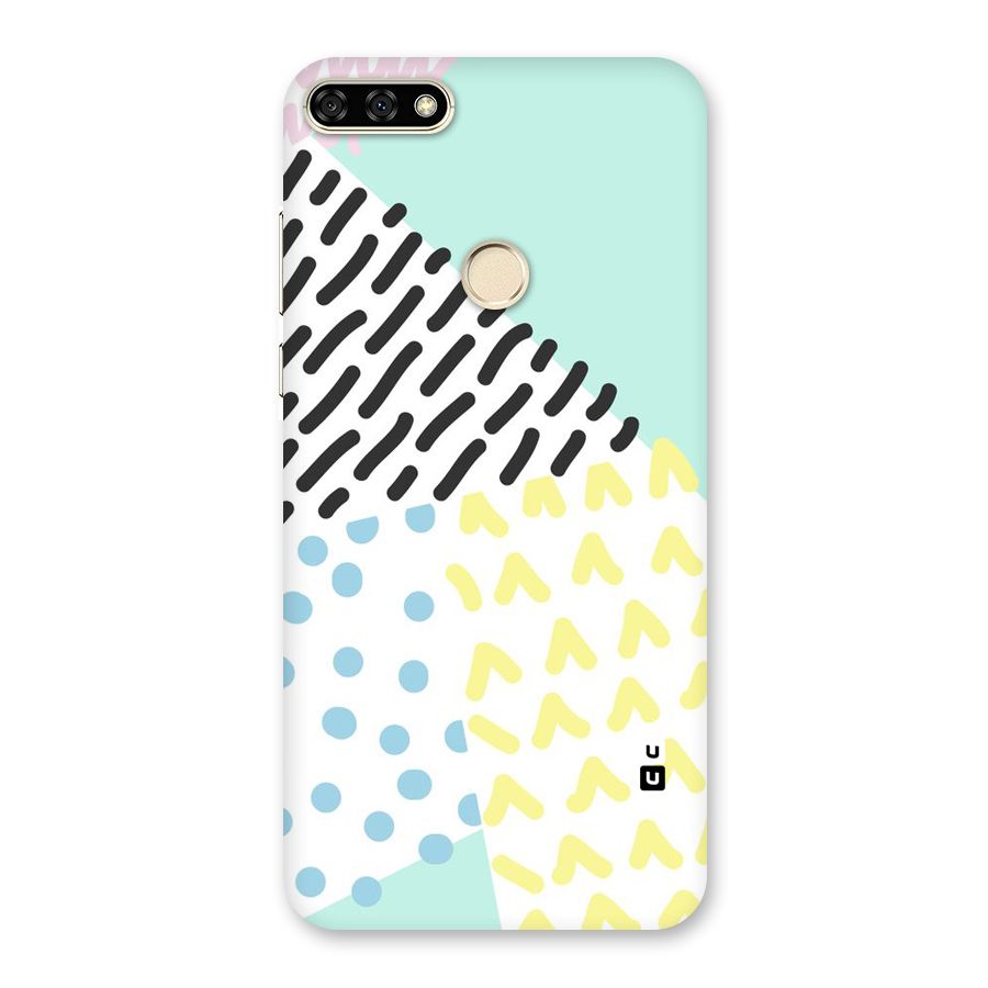 Abstract Pastel Back Case for Honor 7A