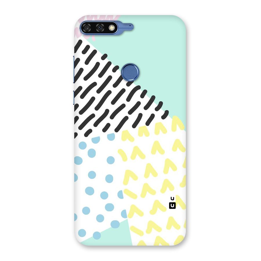 Abstract Pastel Back Case for Honor 7C