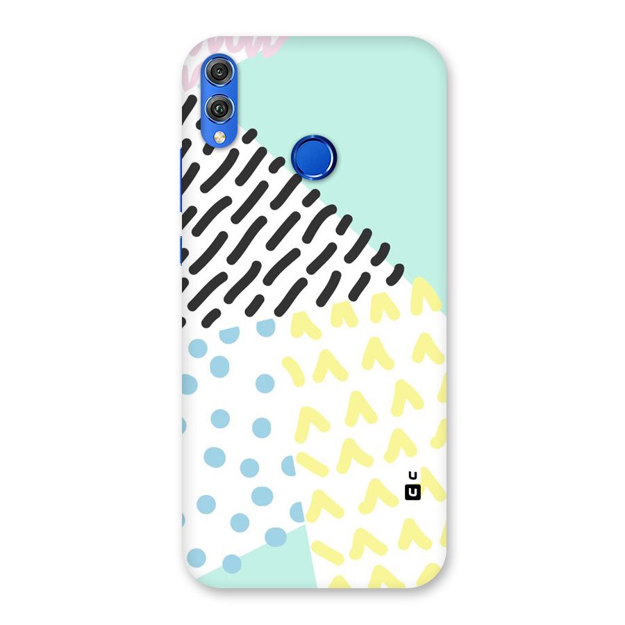 Abstract Pastel Back Case for Honor 8X