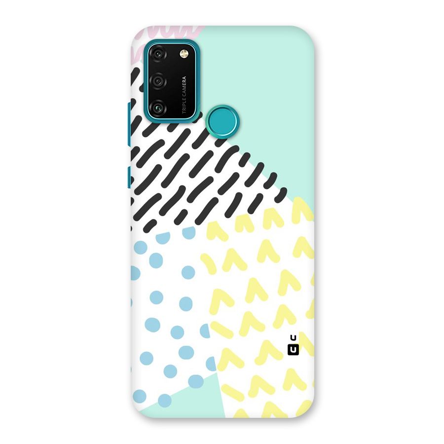 Abstract Pastel Back Case for Honor 9A