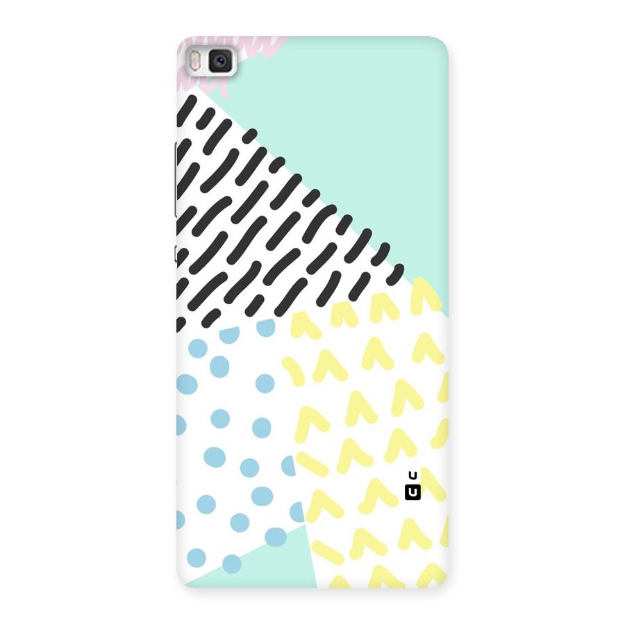 Abstract Pastel Back Case for Huawei P8