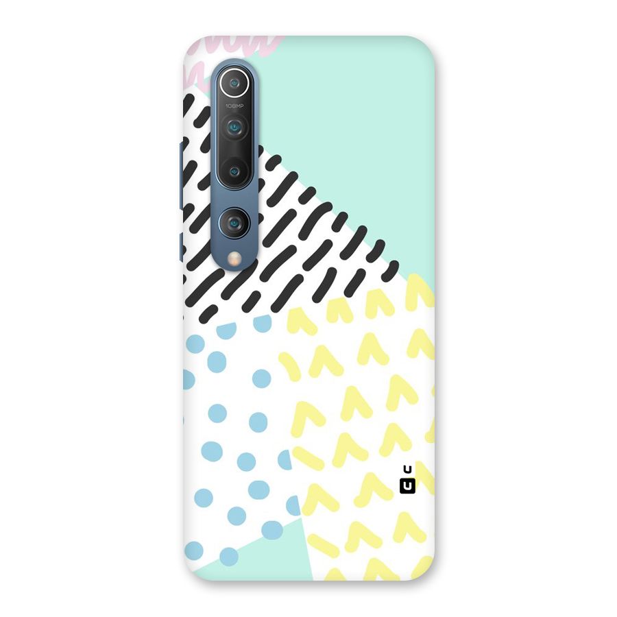 Abstract Pastel Back Case for Mi 10