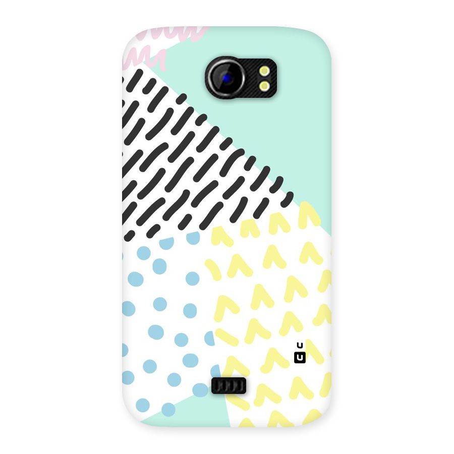 Abstract Pastel Back Case for Micromax Canvas 2 A110