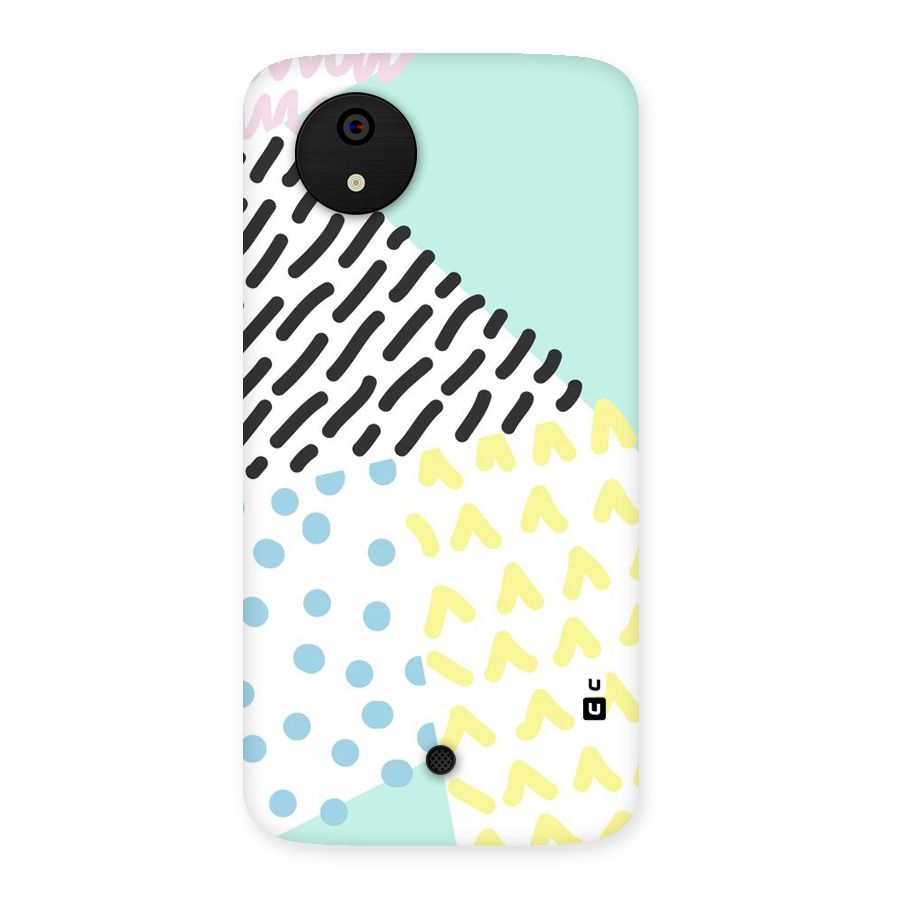 Abstract Pastel Back Case for Micromax Canvas A1