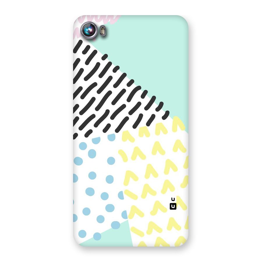 Abstract Pastel Back Case for Micromax Canvas Fire 4 A107