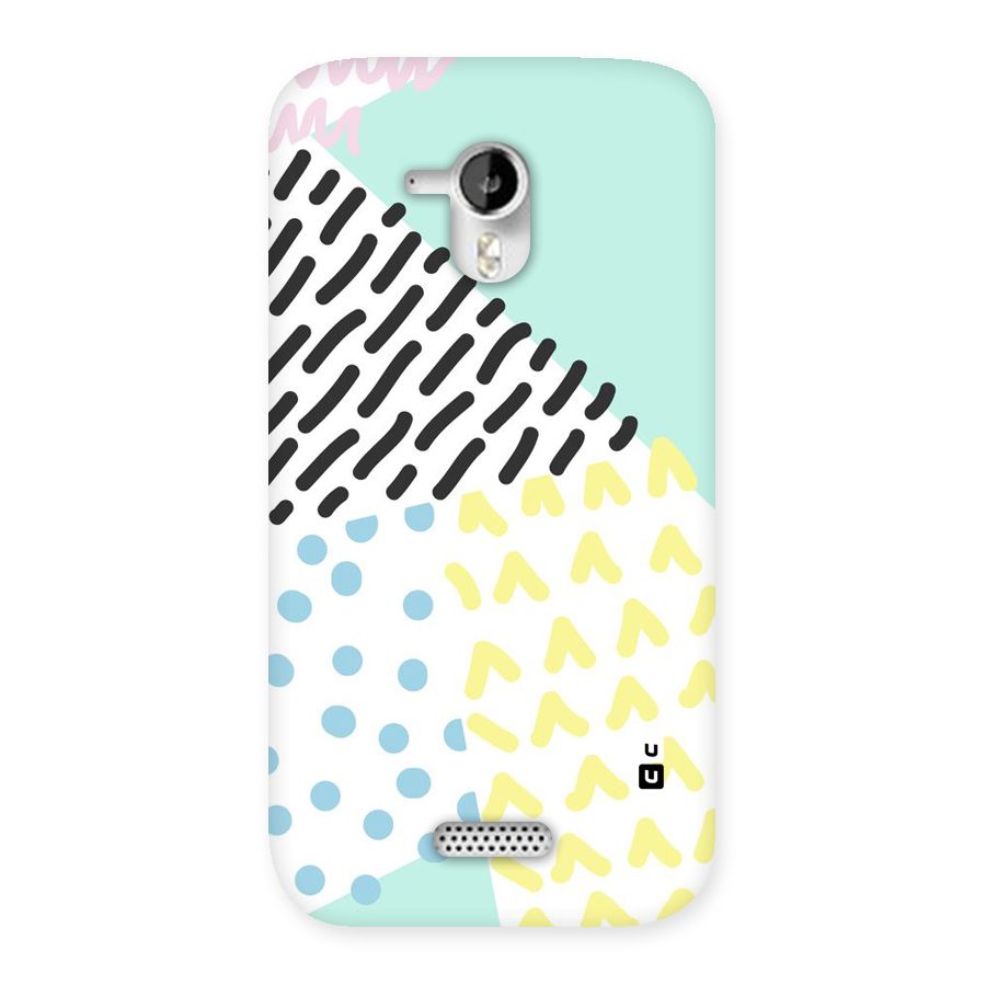 Abstract Pastel Back Case for Micromax Canvas HD A116