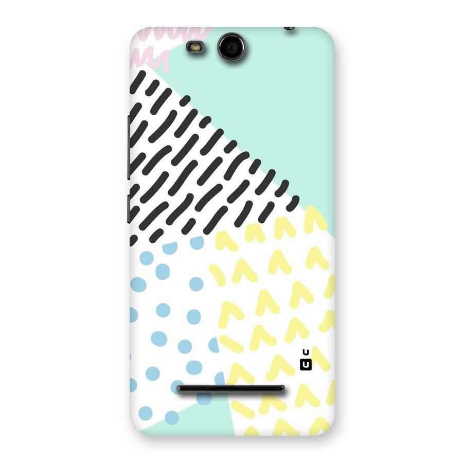 Abstract Pastel Back Case for Micromax Canvas Juice 3 Q392