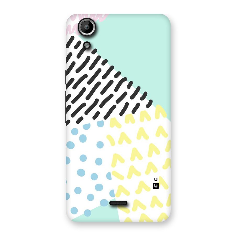Abstract Pastel Back Case for Micromax Canvas Selfie Lens Q345
