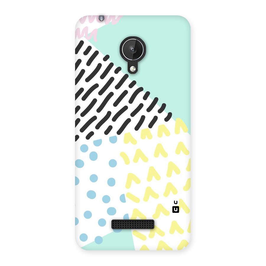 Abstract Pastel Back Case for Micromax Canvas Spark Q380