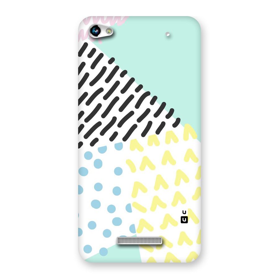 Abstract Pastel Back Case for Micromax Hue 2