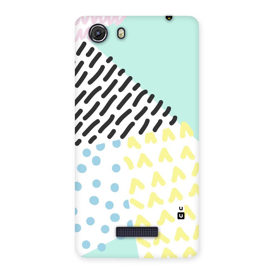 Abstract Pastel Back Case for Micromax Unite 3
