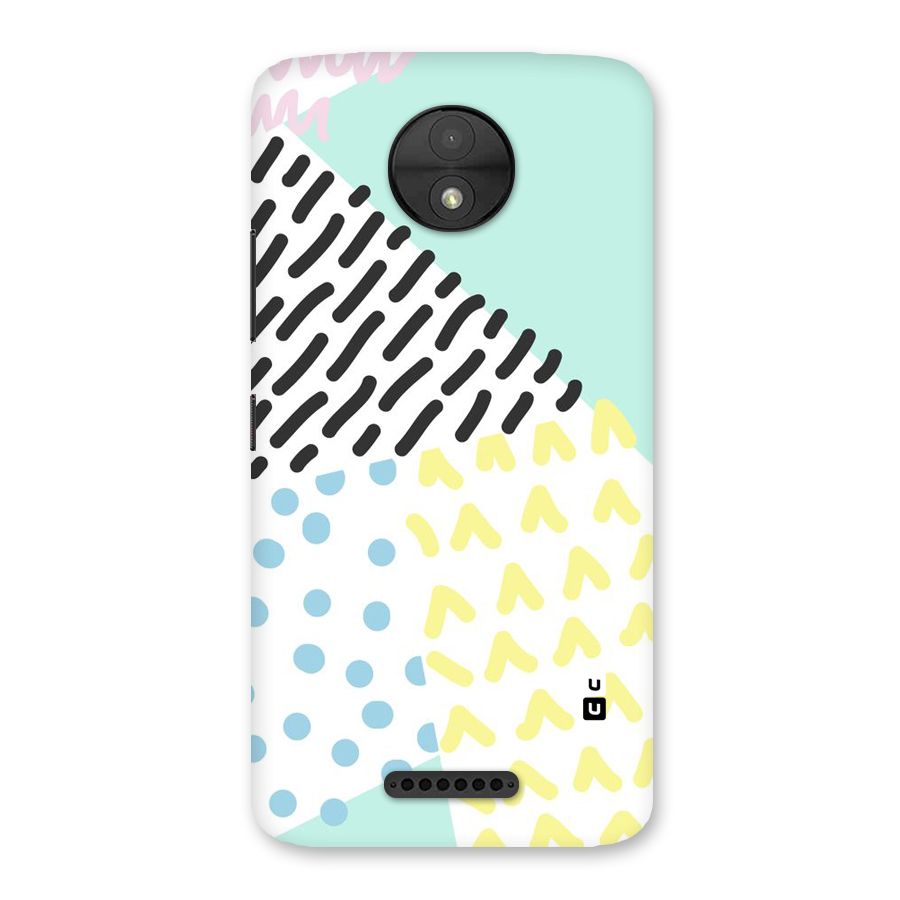Abstract Pastel Back Case for Moto C