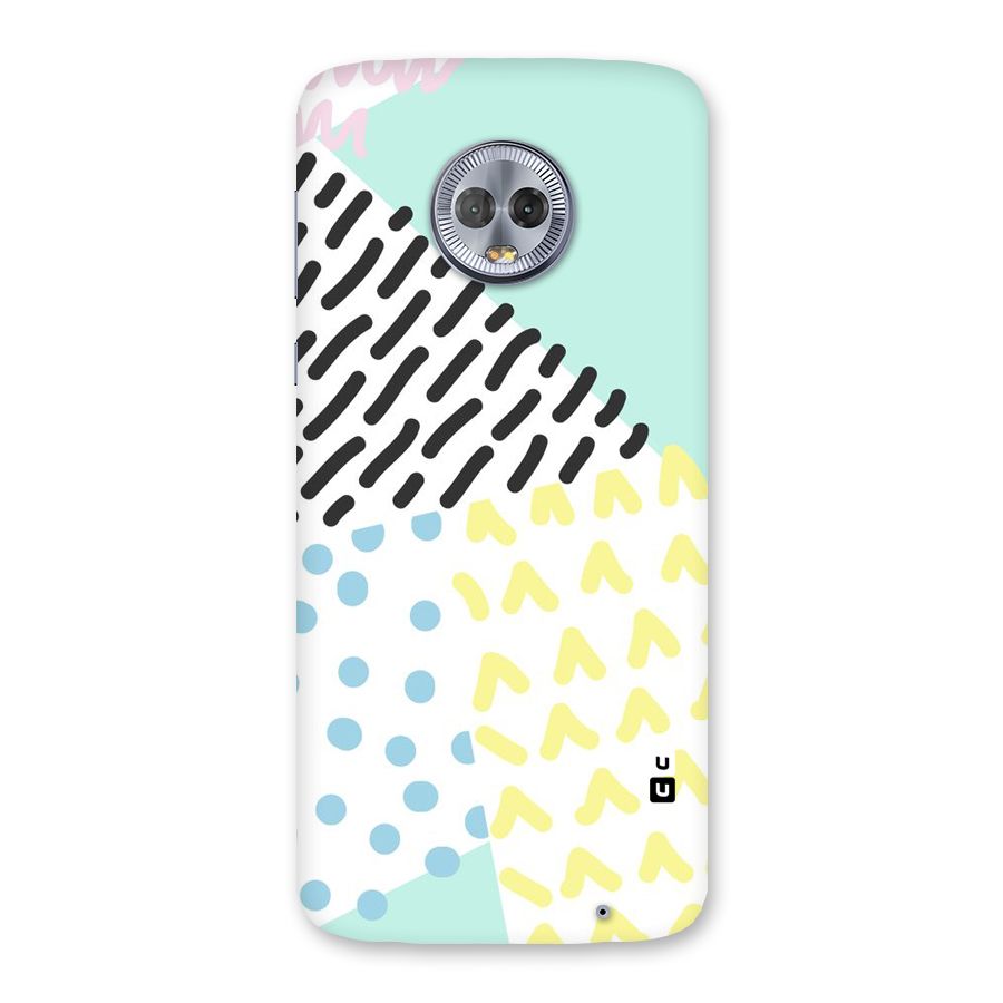 Abstract Pastel Back Case for Moto G6 Plus