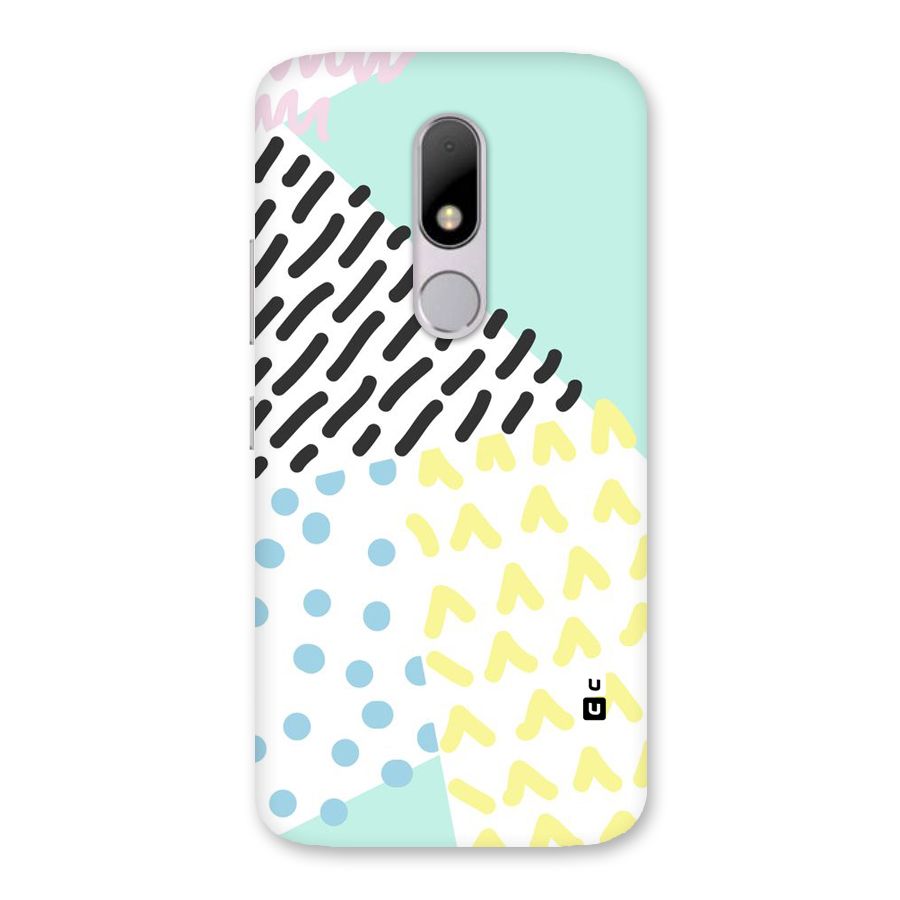 Abstract Pastel Back Case for Moto M