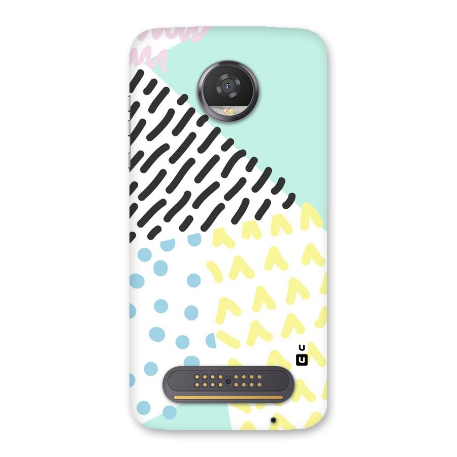 Abstract Pastel Back Case for Moto Z2 Play