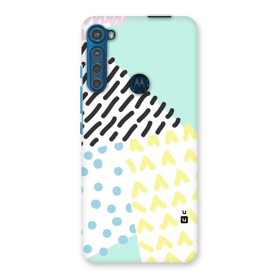 Abstract Pastel Back Case for Motorola One Fusion Plus
