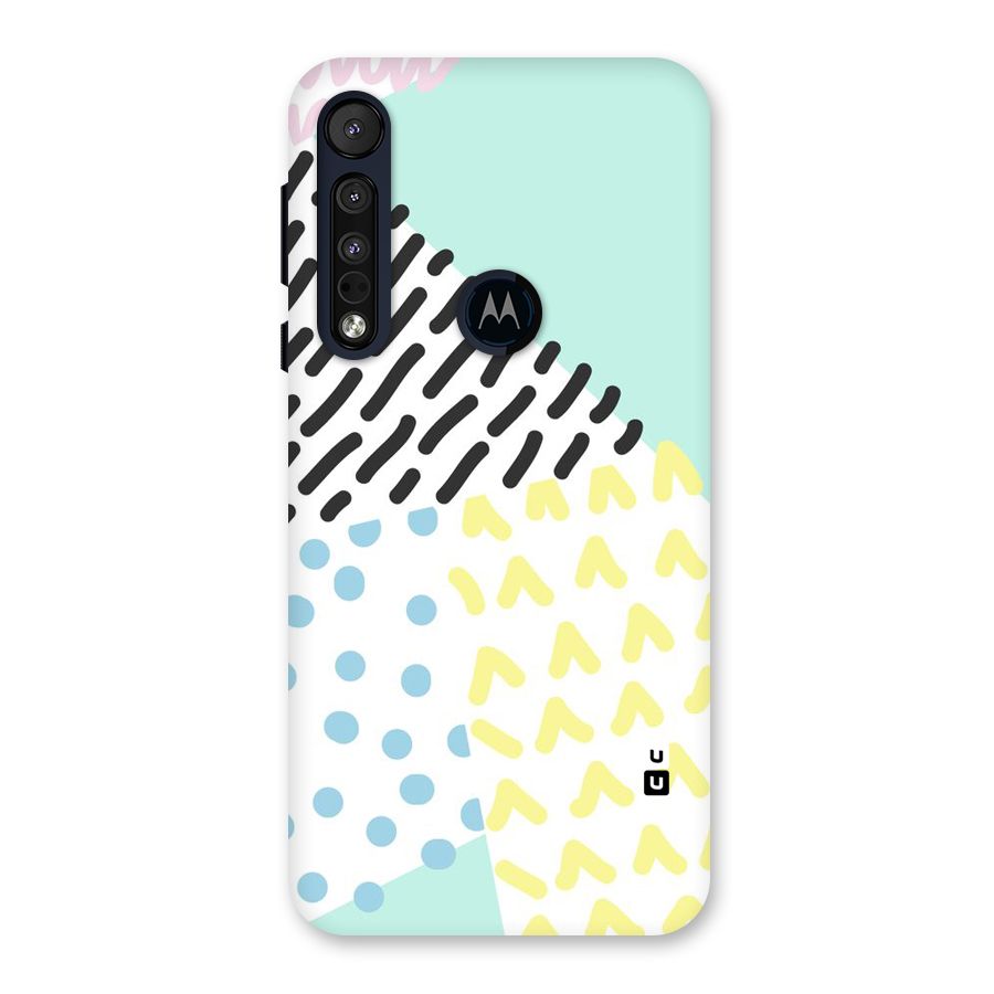 Abstract Pastel Back Case for Motorola One Macro