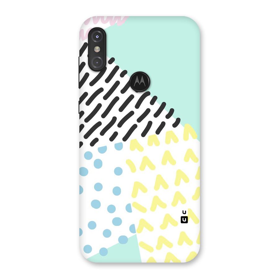 Abstract Pastel Back Case for Motorola One Power