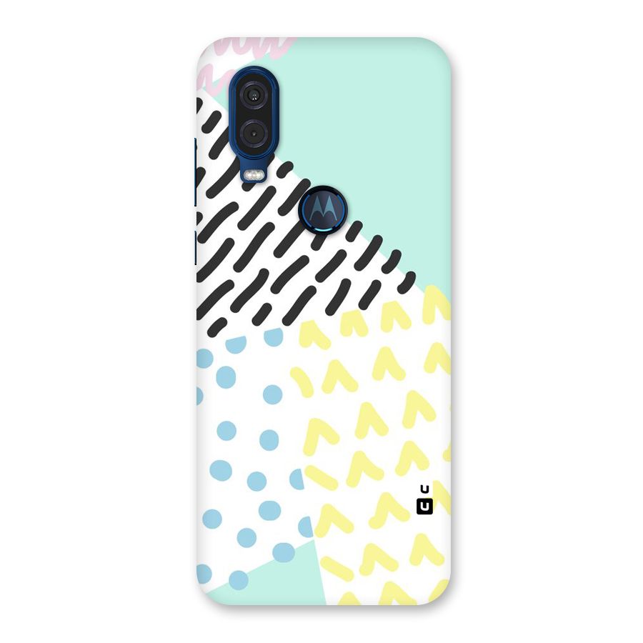 Abstract Pastel Back Case for Motorola One Vision