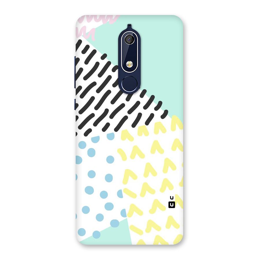 Abstract Pastel Back Case for Nokia 5.1