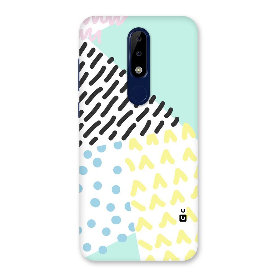 Abstract Pastel Back Case for Nokia 5.1 Plus