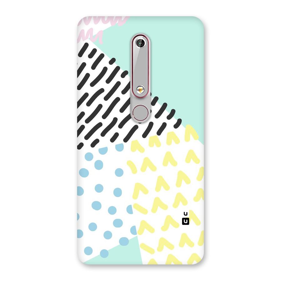 Abstract Pastel Back Case for Nokia 6.1