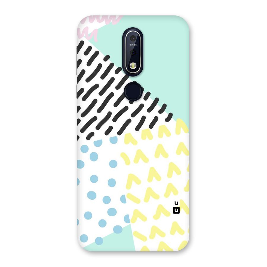 Abstract Pastel Back Case for Nokia 7.1