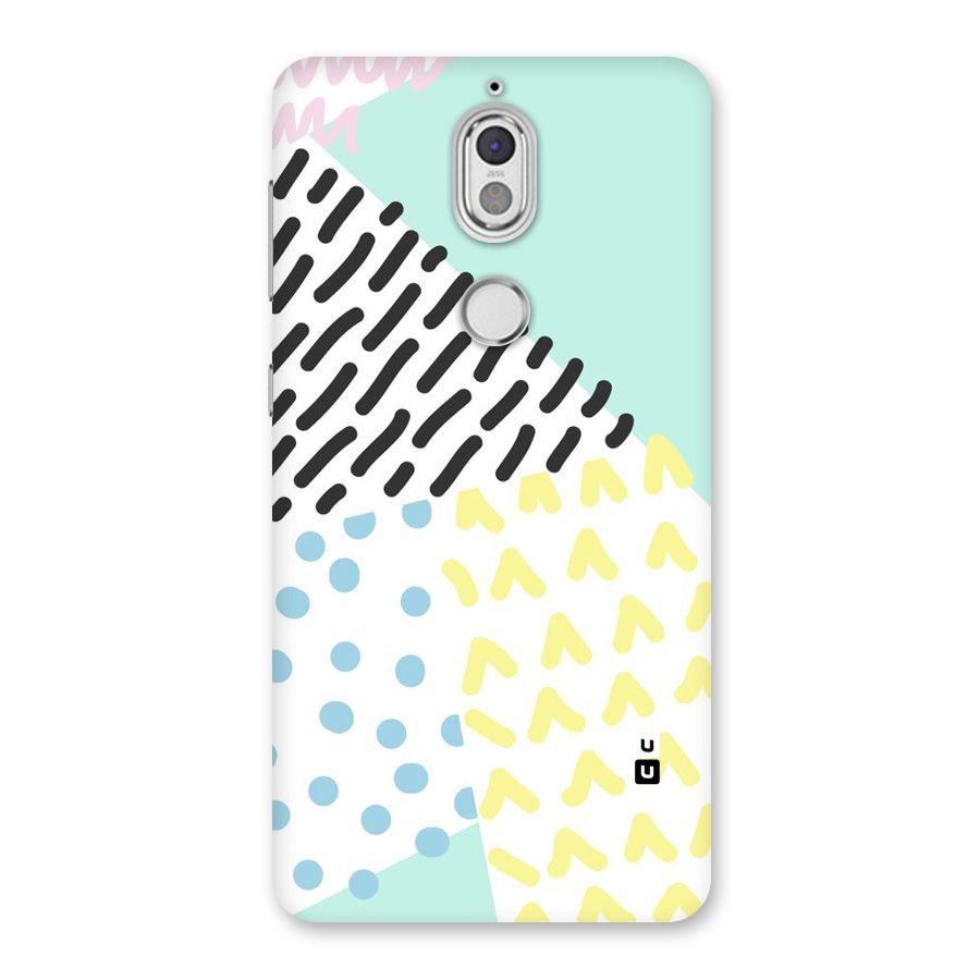 Abstract Pastel Back Case for Nokia 7