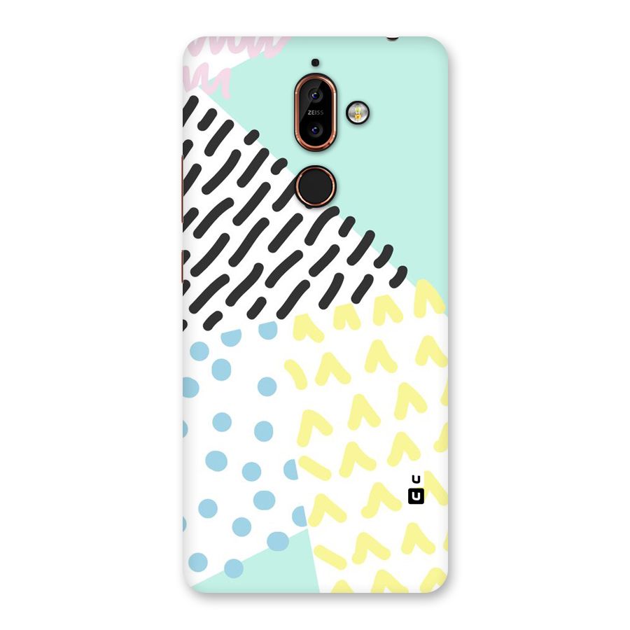 Abstract Pastel Back Case for Nokia 7 Plus